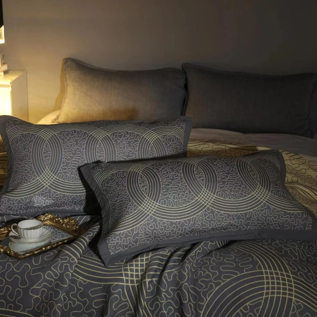 【丽斐】高端亲肤全棉纱布枕巾套加厚双面52*75一对装 四季可用