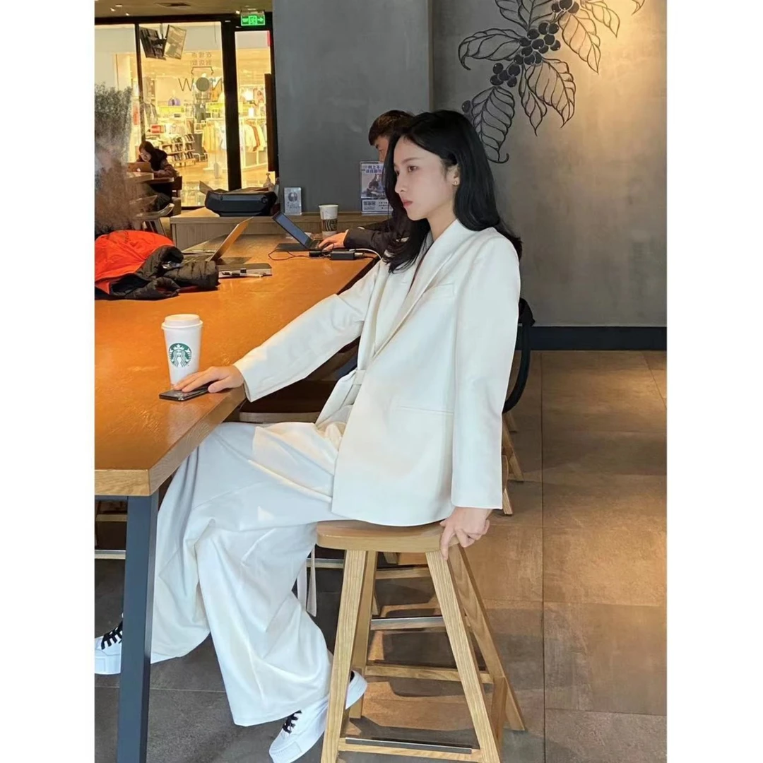 衣兰怡定制【城市印象】春季新款韩版休闲轻奢时尚百搭女西装套装