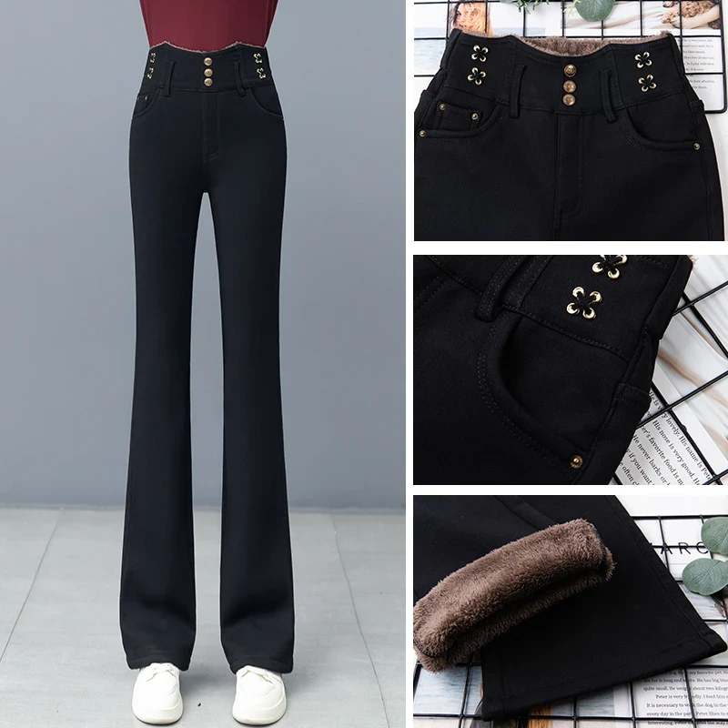 2025新款百搭女款高腰显瘦百搭弹力遮肉窄版直筒小黑裤子工厂直发