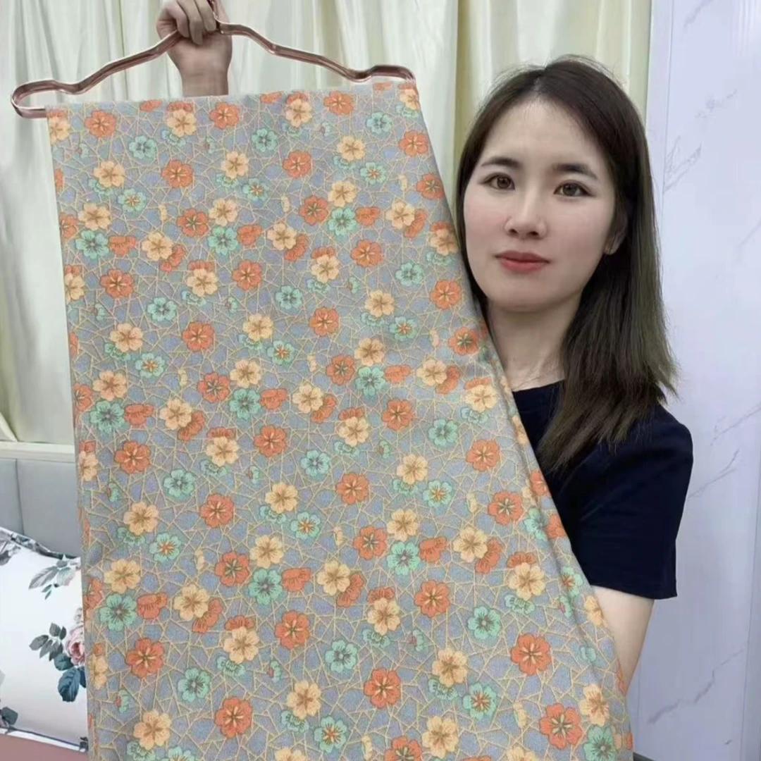 【MS】新款四季通用亲肤斜纹被罩-一路生花（灰）1