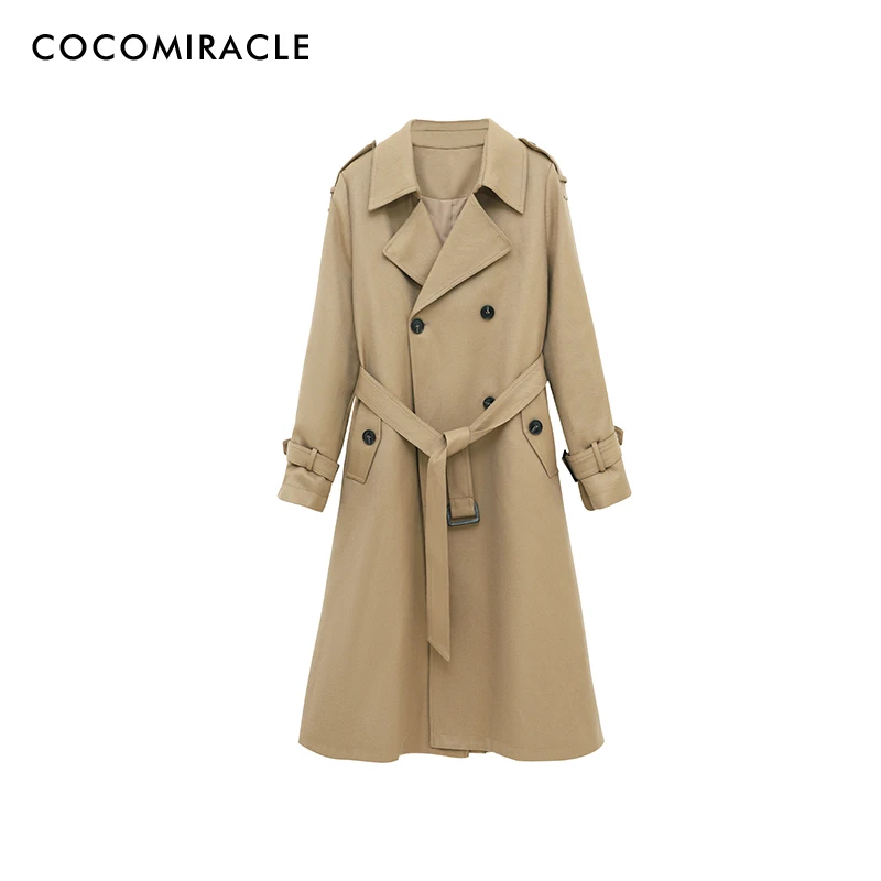 【金羽专属】新款高定款中长款气质风衣外套W26FY159