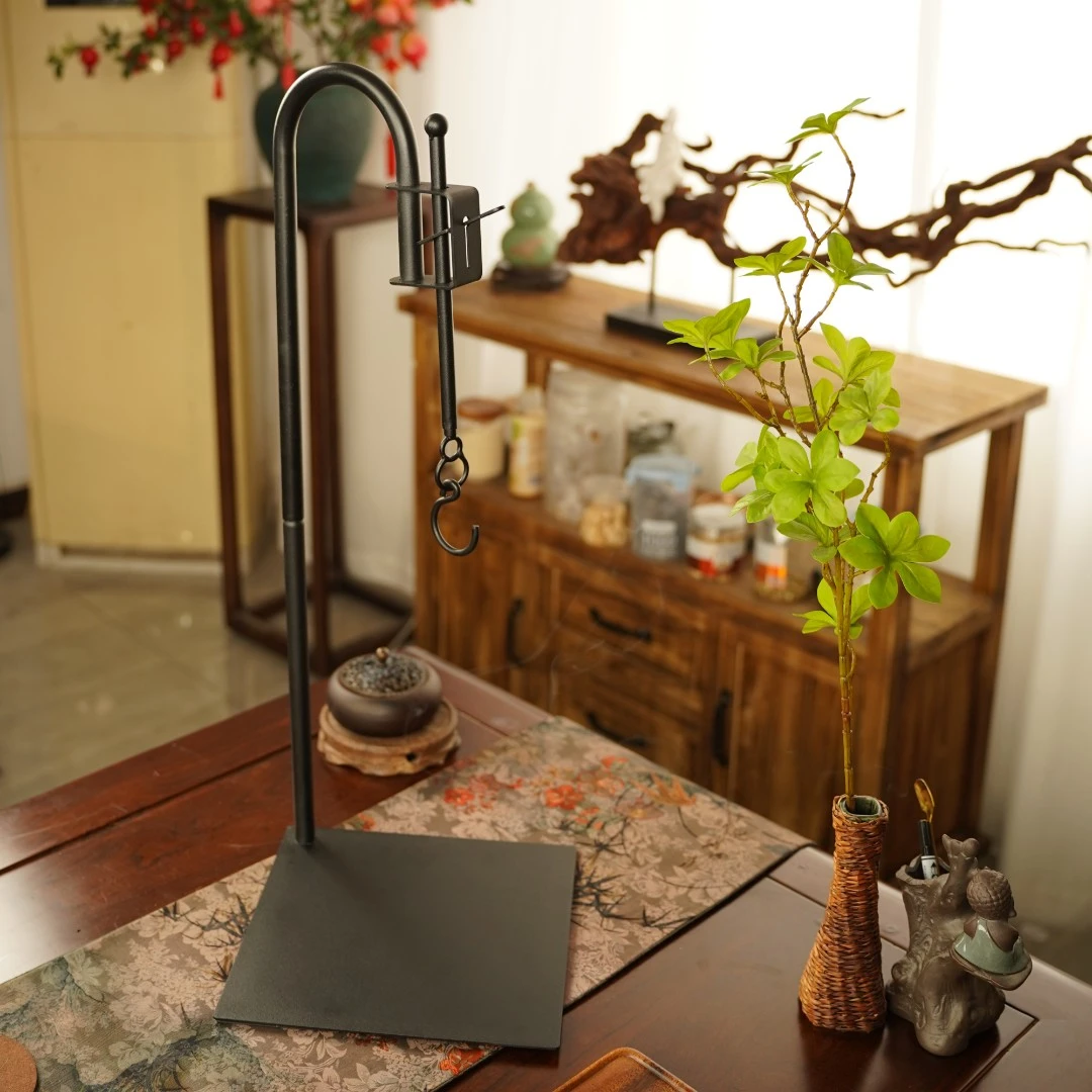 吊壶煮茶壶提梁壶悬挂自在钩茶室空间摆件茶壶吊钩家用