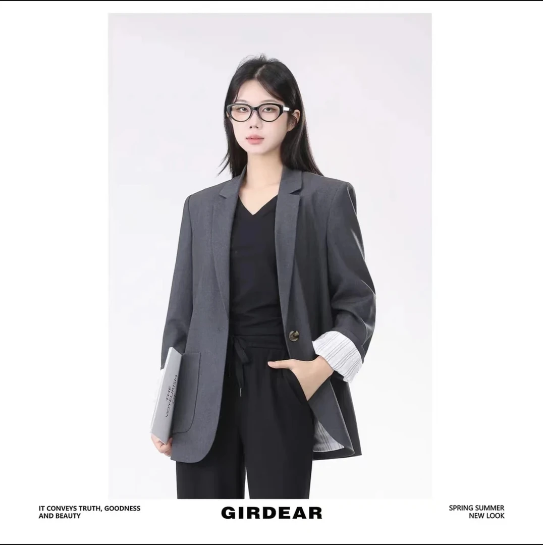 GIRDEAR/哥弟时尚阔版博主西装1400425