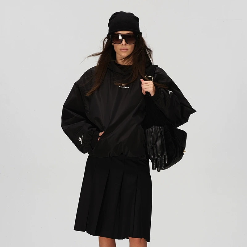 ECHOADE滑雪系列防风保暖 宽松廓形加厚连帽套头中性设计休闲卫衣