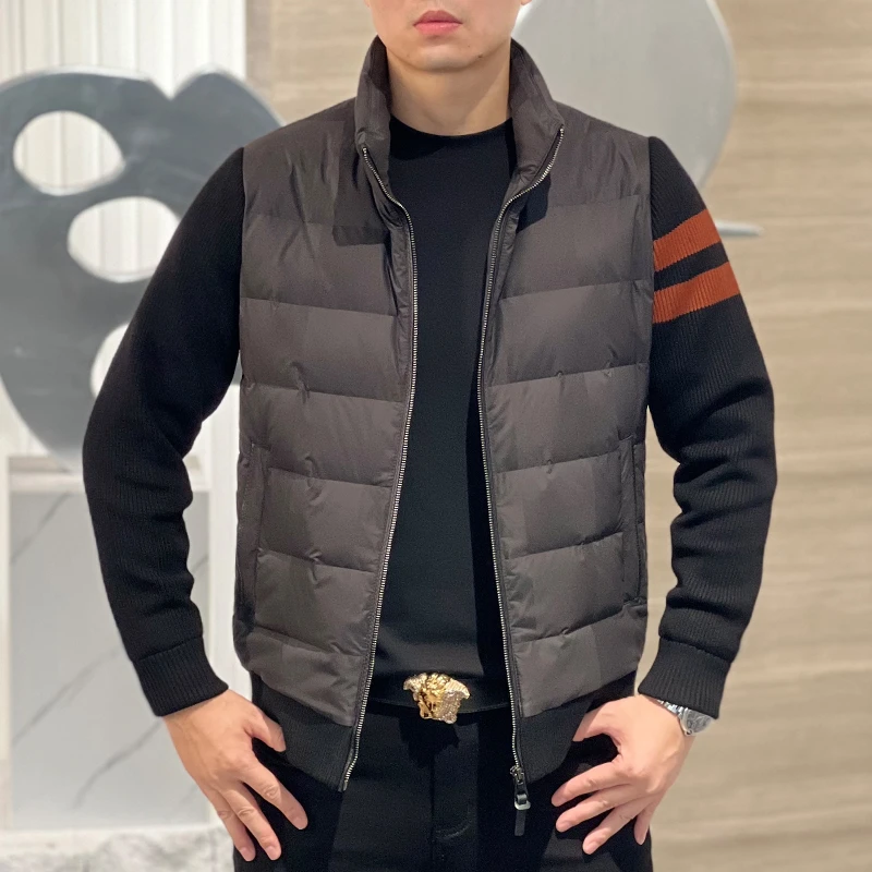 【清仓】男士冬季轻奢羽绒夹克保暖修身立领羽绒服外套 HMY3136-2