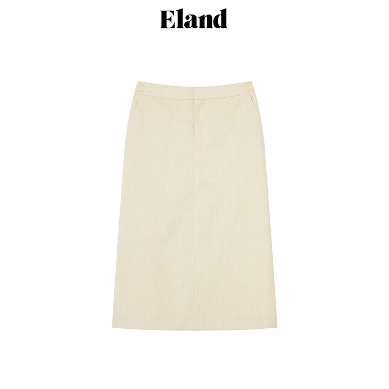 Eland衣恋半身裙A字裙中长包臀风感波粒夏季新款EEWHD24Y07