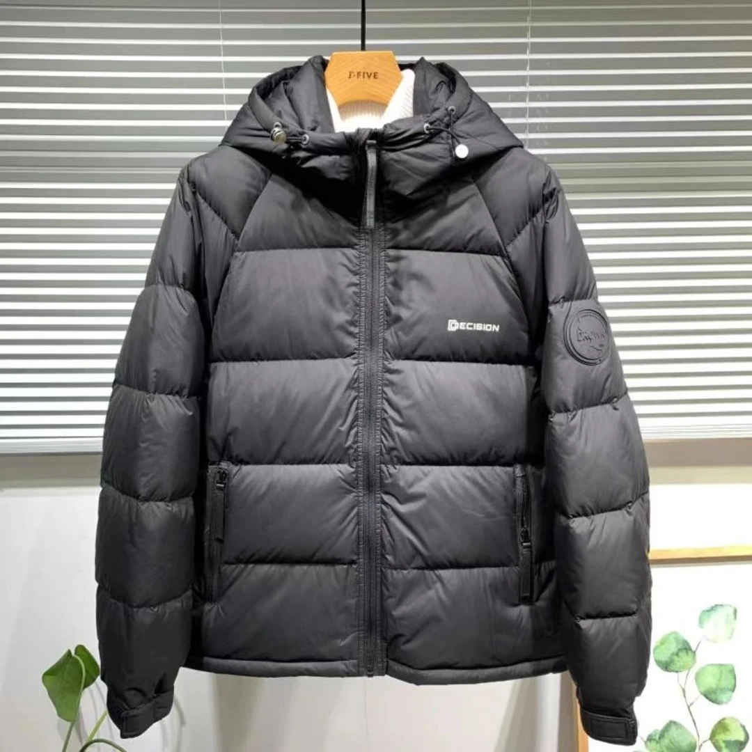 【冬季】新款字母小标面包服保暖连帽羽服866