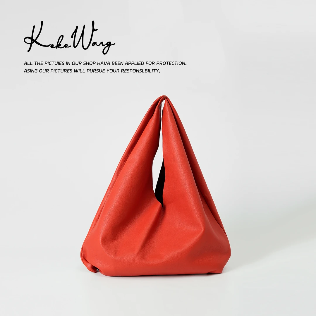 KOKO WANG透染羊皮腋下时尚百搭手拎包单肩包300994I09S05