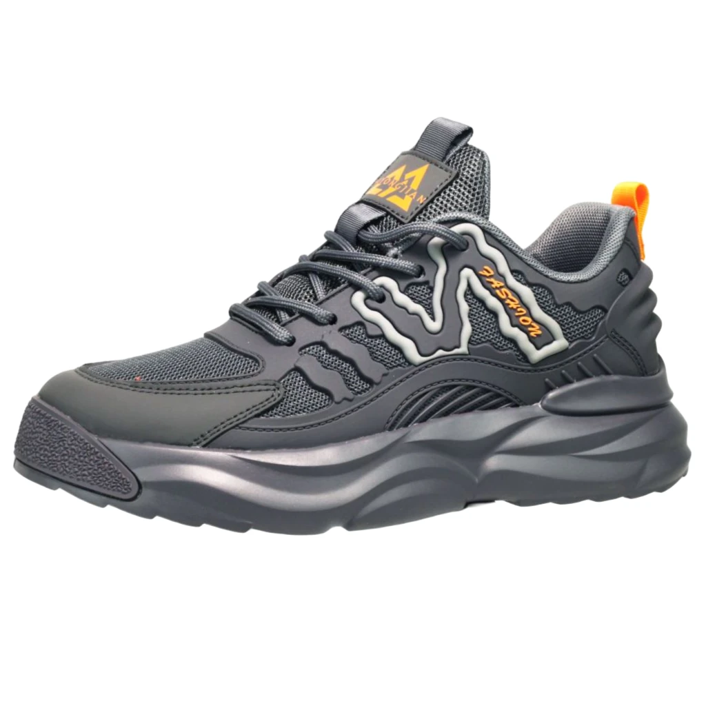 潮鞋男鞋2023秋季耐磨百搭运动鞋磁簧震动芯片鞋厚底时尚休闲鞋