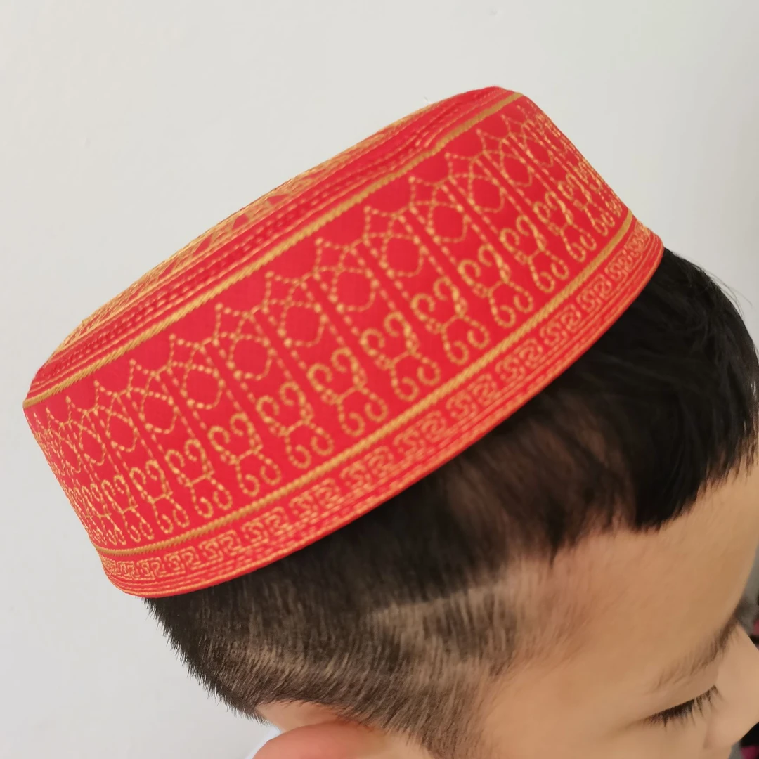 红色小圆帽小帽子小浅帽小号头围