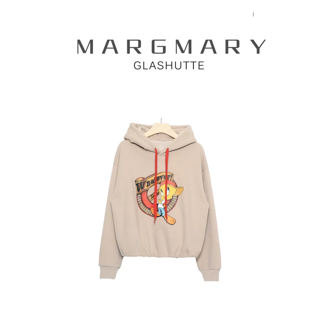 2024冬季设计师新款卡通鸭休闲时尚百搭潮流显瘦连帽卫衣