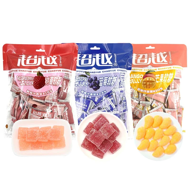 超越芒果软糖树莓软糖蓝莓软糖组合