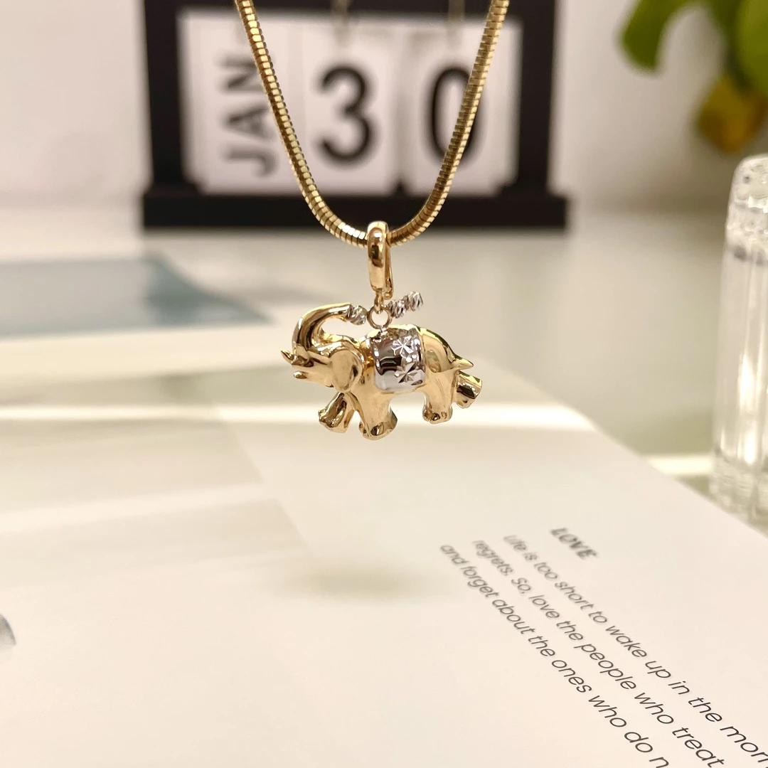 [美控MK]18K金小象吊坠（不含项链）/时尚潮流休闲百搭