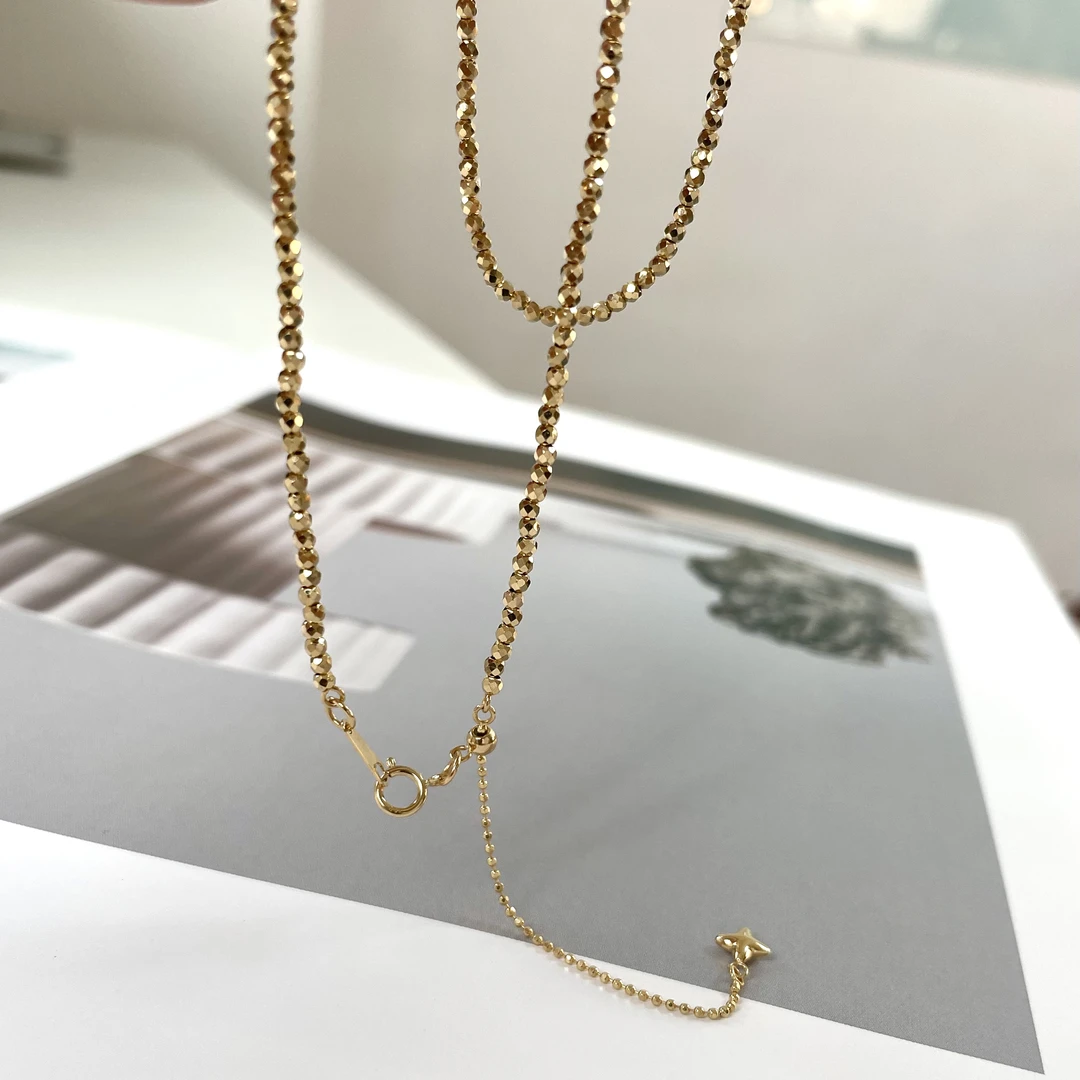 【美控MK】18k金碎金链子爆闪气质百搭时尚/多样性发其一多退少补