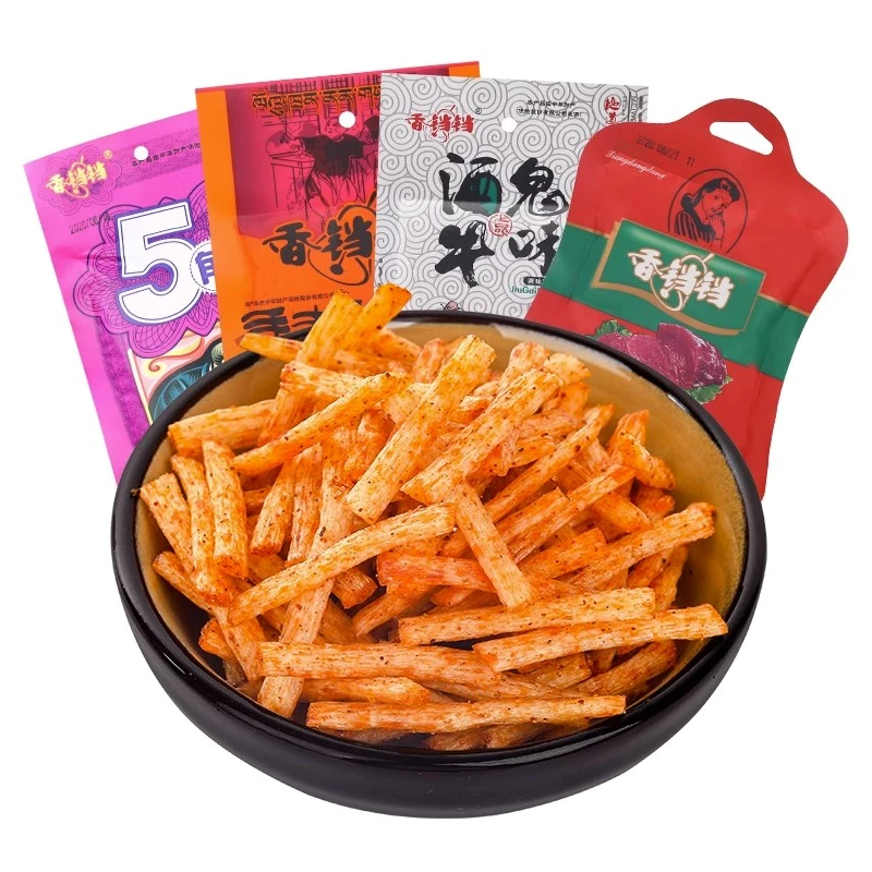 香铛铛酒鬼手撕牛味辣条校园5毛钱五角包儿时经典麻辣零食小吃