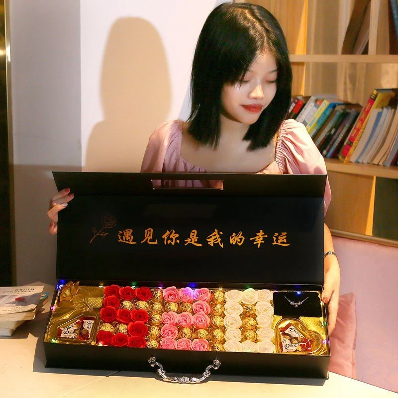 情人节礼物巧克力礼盒送女友七夕表白礼物520浪漫圣诞杜尔巧克力