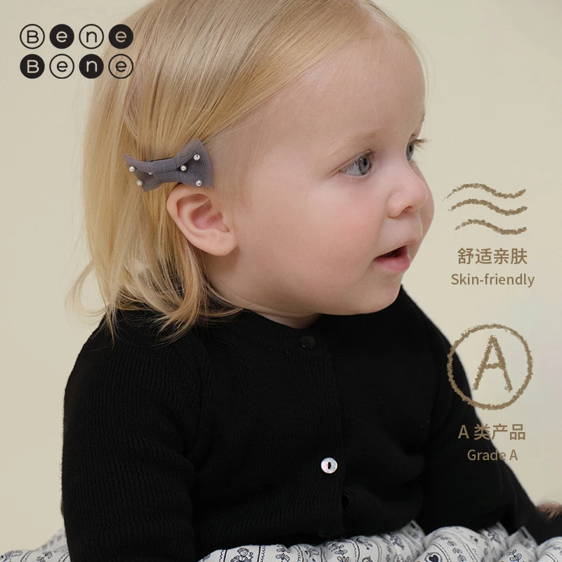 BeneBene25秋冬新款女童宝宝碎发夹ins韩系可爱蝴蝶结发夹套装