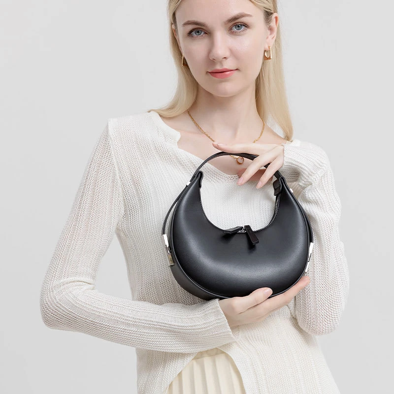 高级感小众包包女士新款月牙包简约网红百搭休闲手提单肩包腋下包