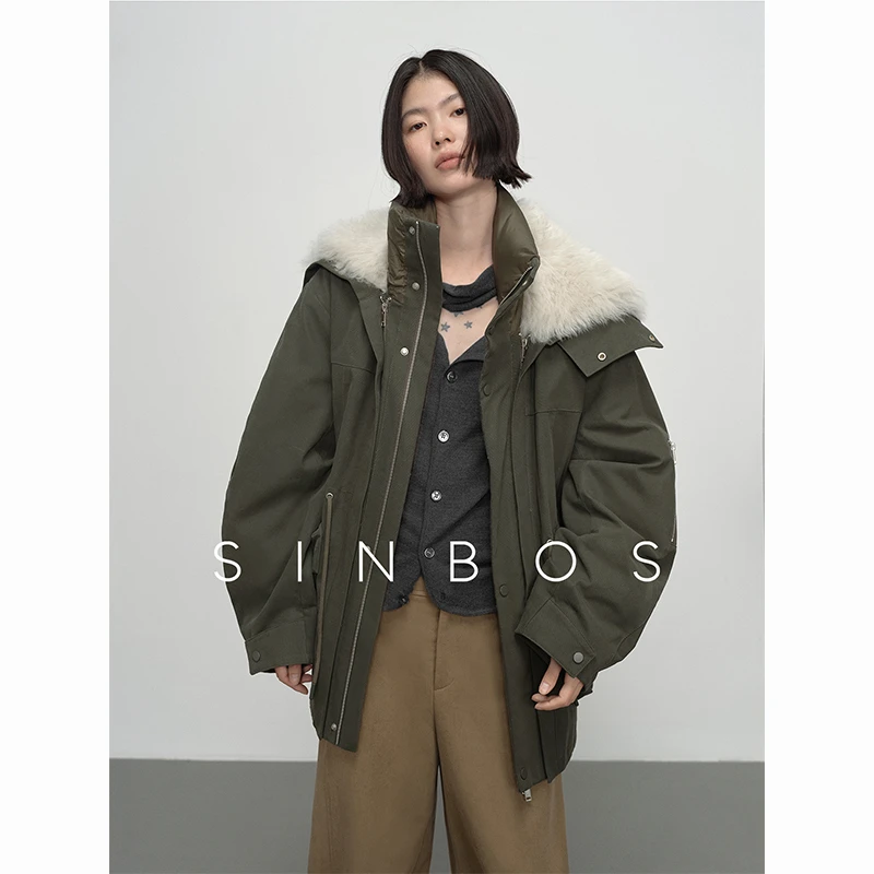 【NIMO魏】怀霜  派克大衣女冬季外套可拆SF4P40816