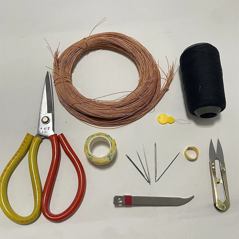 {上鞋子工具合集}上鞋线针线拔针器起针器顶针穿针器剪刀缝口线