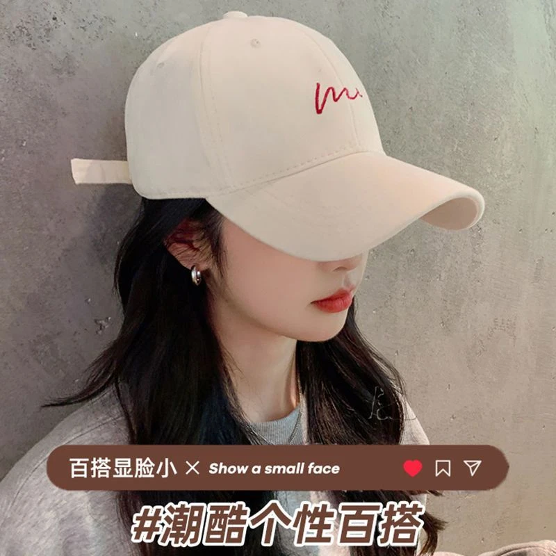大头围棒球帽子女2024新款深顶加大加宽帽檐显脸小防晒遮阳鸭舌帽