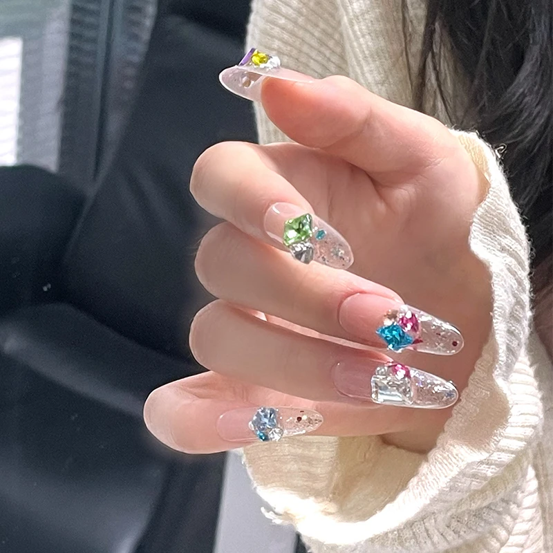 A0003糖果汽水长椭圆手工穿戴甲