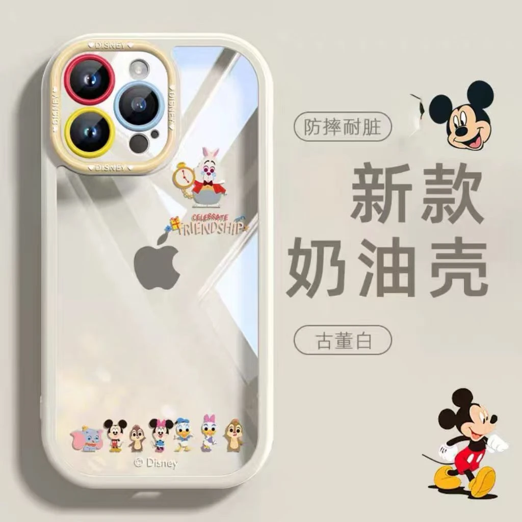 白框米奇适用苹果13pro手机壳iphone15/12女11小米14oppo华为vivo