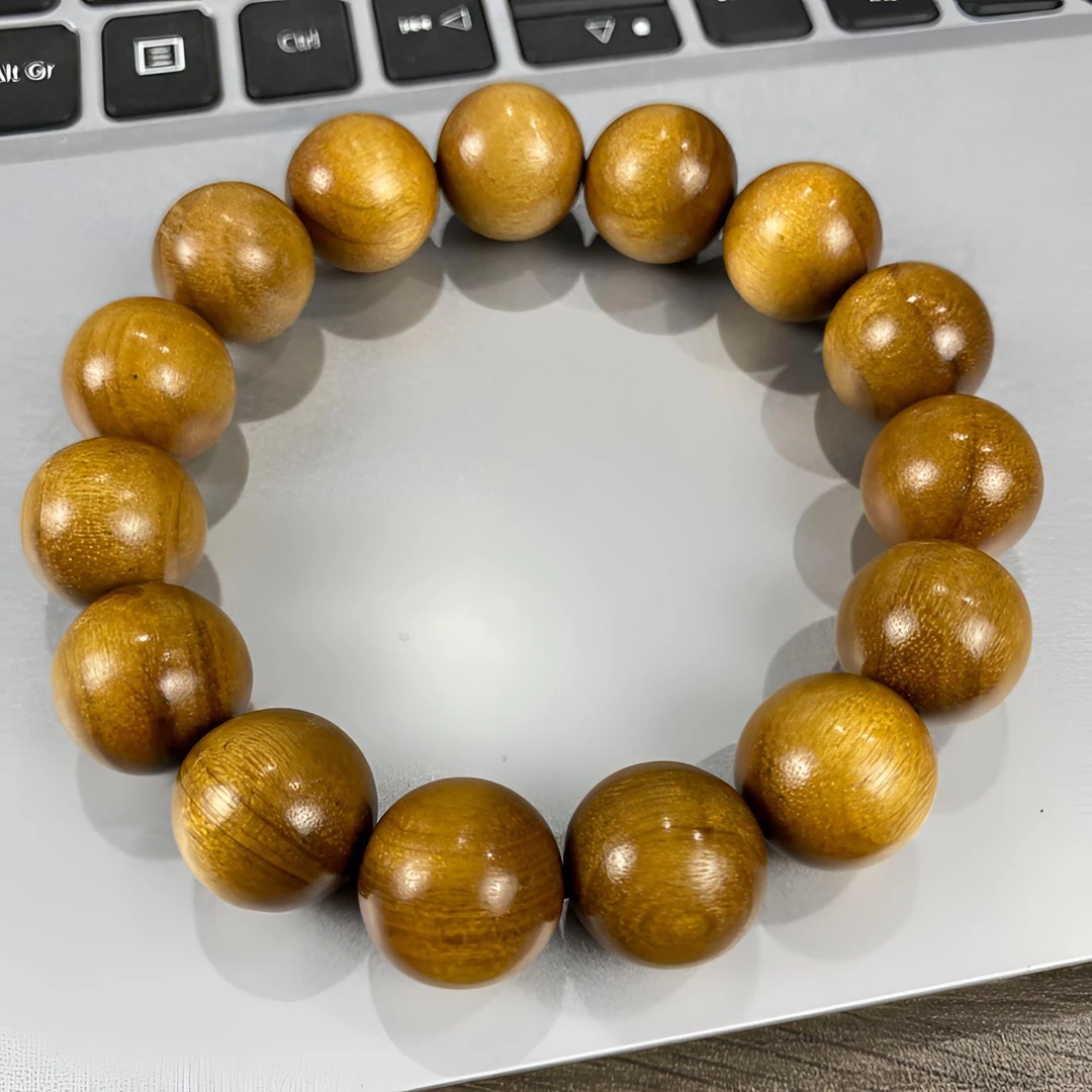 A64金丝楠木圆珠卡1.5单圈手串（木质类手串沾水不退）