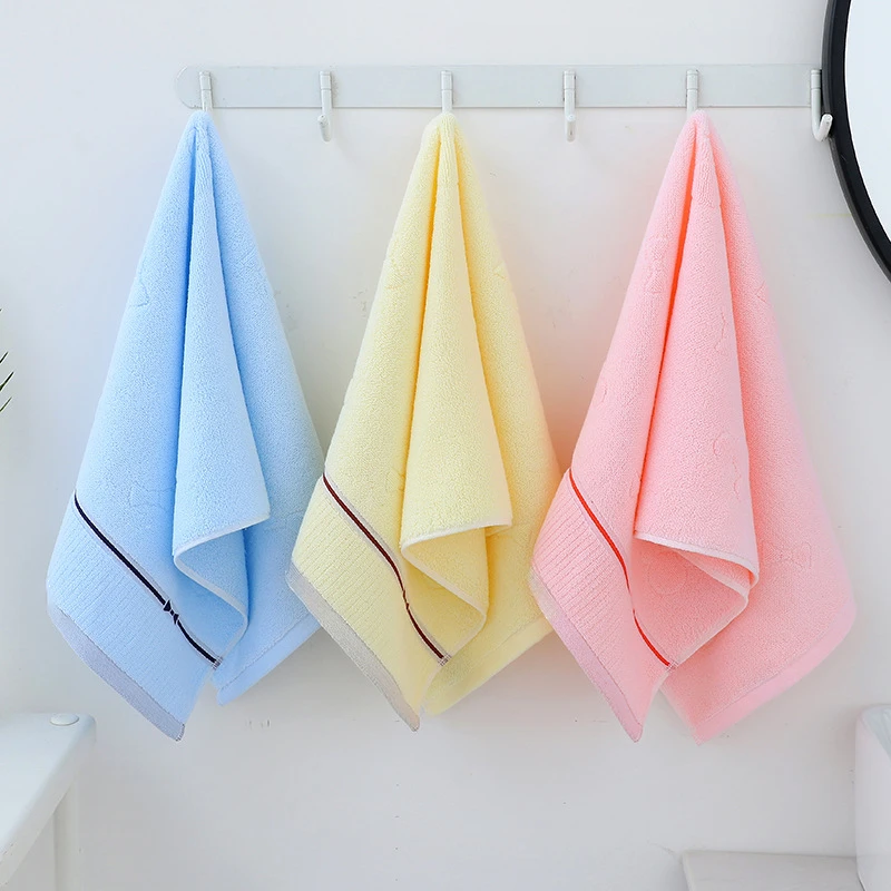 【拍1 发3】2479-亲肤简约毛巾家用柔软速干吸水棉柔