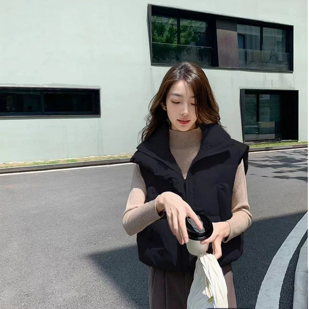 A-01冬季新款短款棉马甲