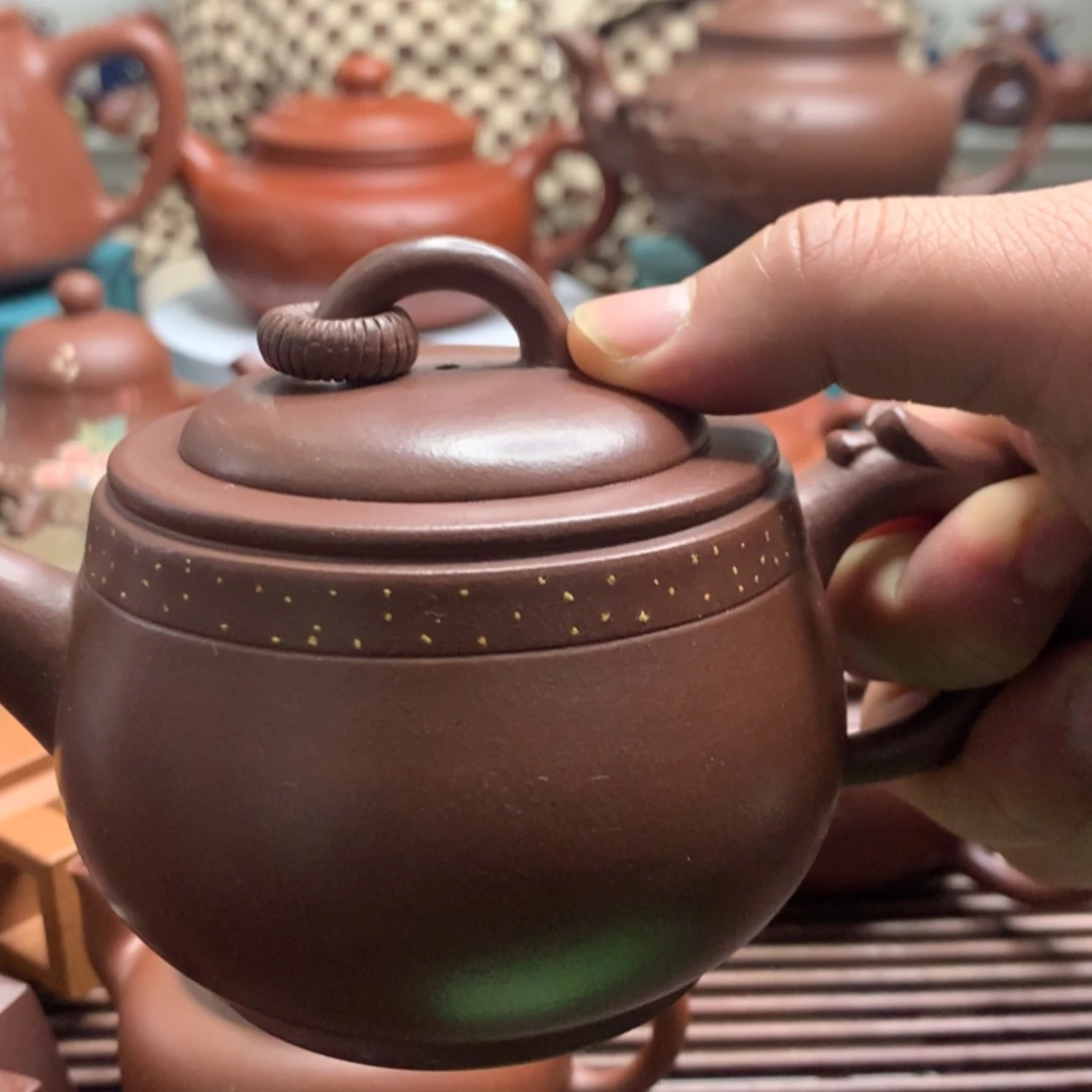 【闪购商品】镭老紫泥双环壶