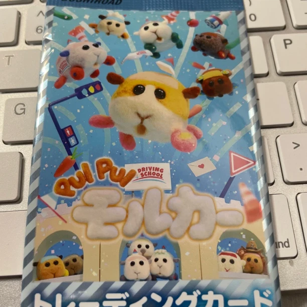 (一单两包)天竺鼠车车透卡可爱收藏卡