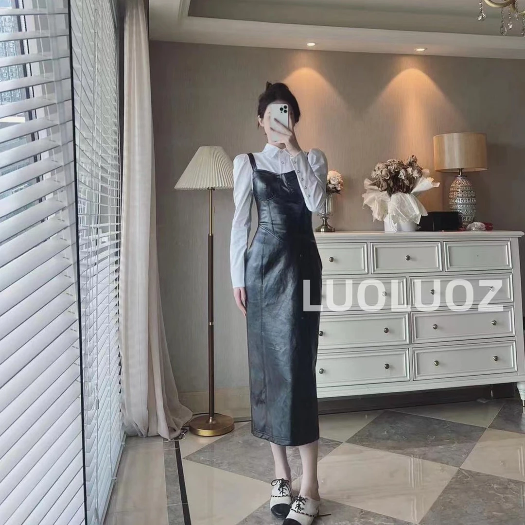 【现货】LUOLUOZ【精灵之翼】纯欲收腰显瘦包臀吊带高级感连衣裙L068