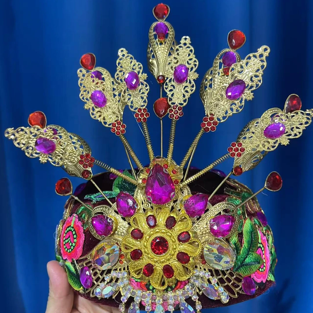 时尚民族服饰舞蹈帽