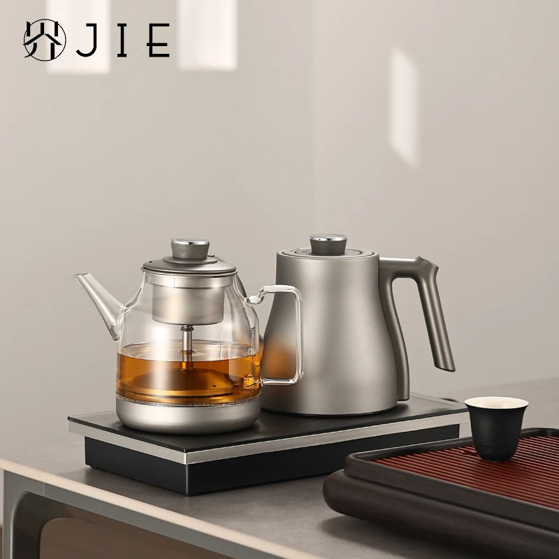 纯钛烧水壶全自动底部双边上水电热水壶茶台嵌入一体泡茶专用新款