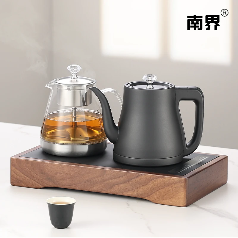 全自动底部上水电热烧水壶家用泡茶台桌嵌入一体专用恒温煮茶器炉