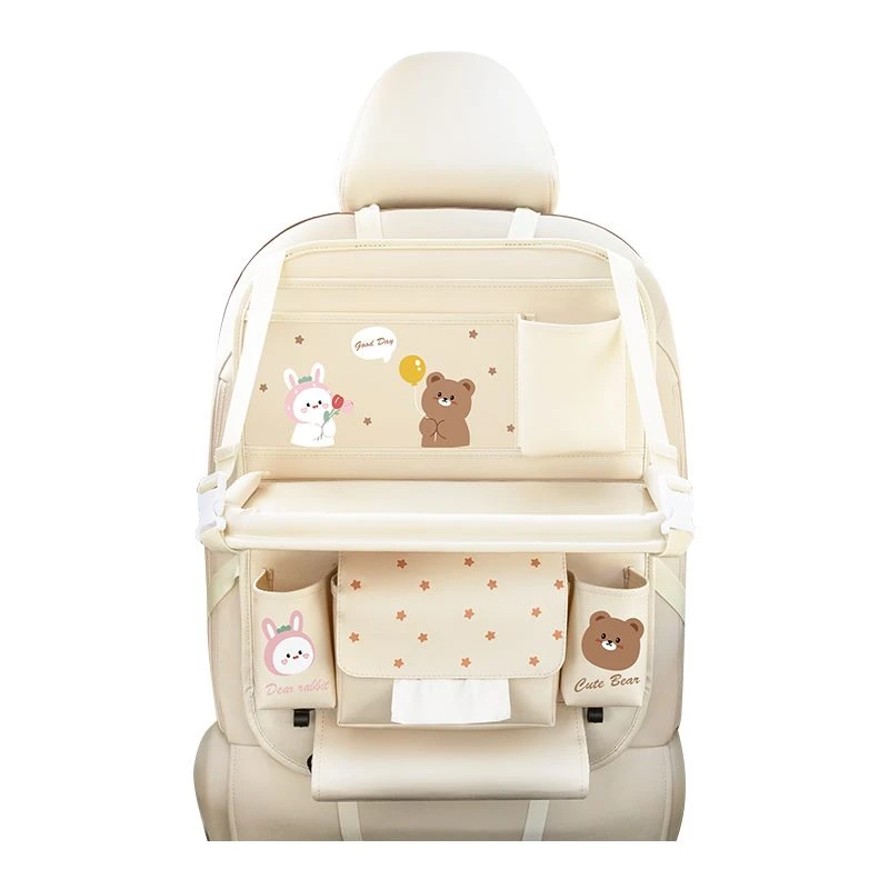 汽车座椅后背收纳袋挂袋车内后座置物架餐桌车载多功能椅背储物袋