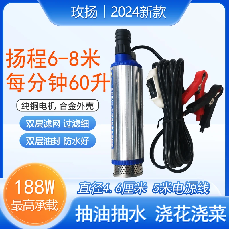 电动抽油泵大功率高扬程加药泵柴油油抽子加油神器潜水泵抽酒泵