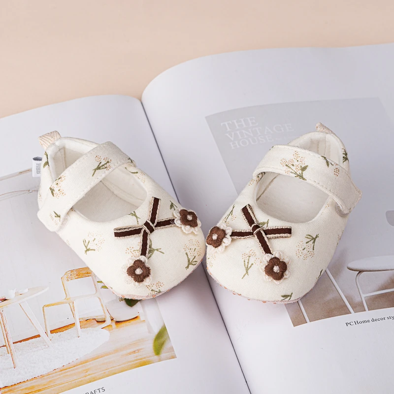 【烟雨江南】春夏季女宝宝软底学步鞋春新生儿公主风防滑不掉婴儿鞋