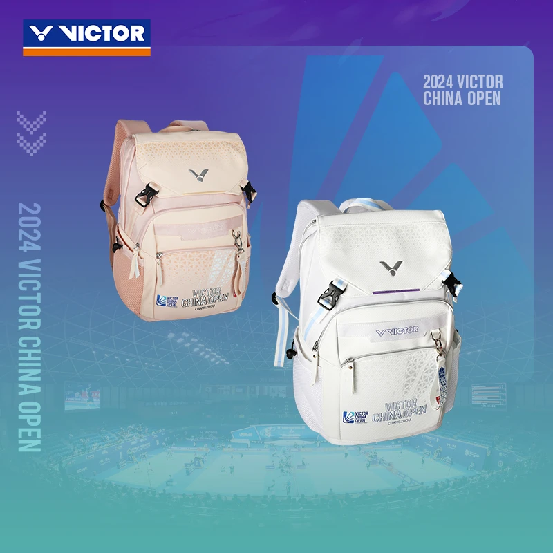 VICTOR/威克多胜利2024公开赛纪念羽毛球包 潮流多功能双肩背包