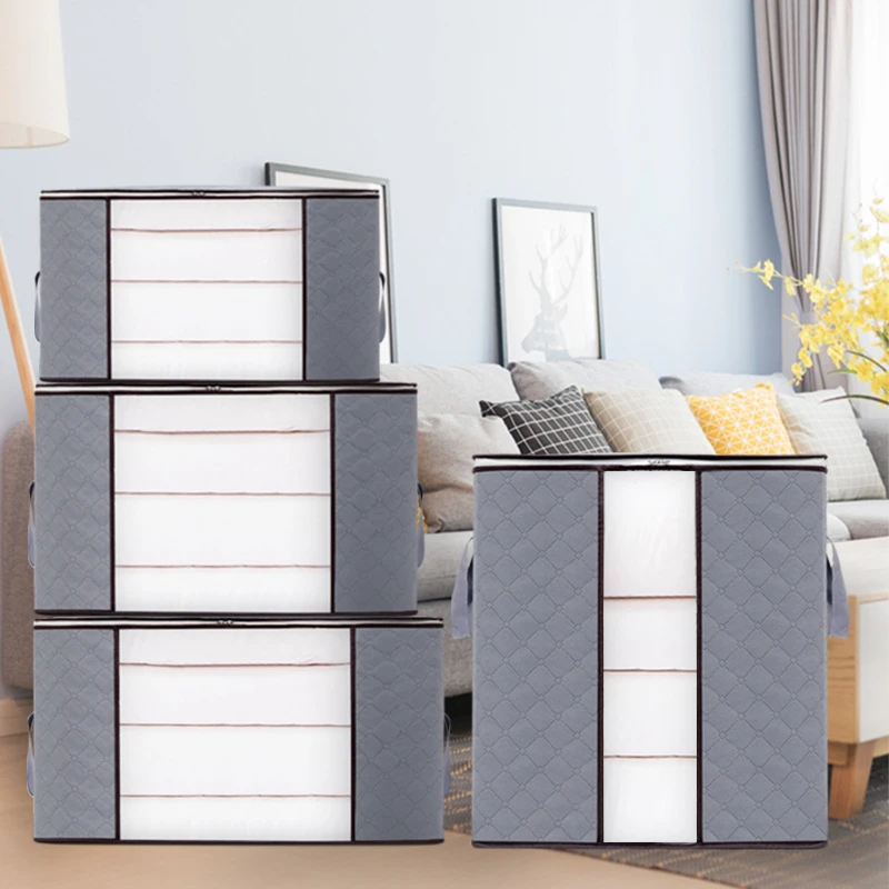 无纺布收纳袋衣服被子搬家行李打包袋大号衣物棉被收纳整理袋