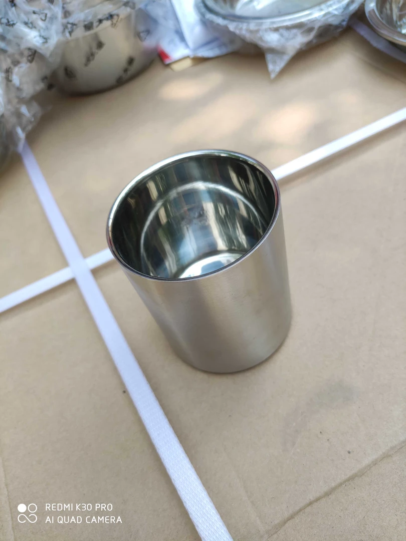 大号啤酒杯 不锈钢 微瑕
