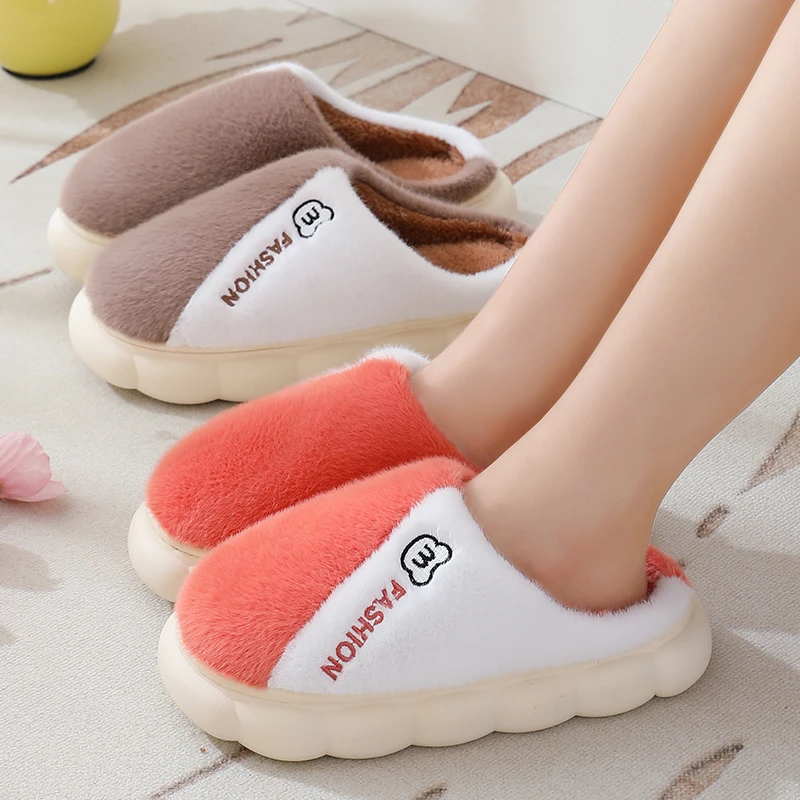 【新品冲量】厚底棉拖鞋冬季加绒加厚居家防滑保暖月子鞋男女款