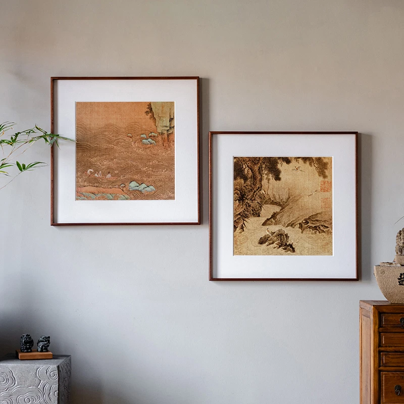 掬涵新中式入户玄关装饰画客厅沙发背景墙茶室挂画禅意国风壁画