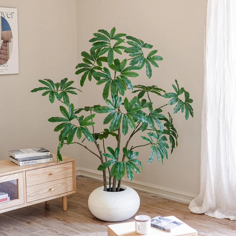 掬涵仿真绿植蔓绿绒盆景高端轻奢大型装饰花假树客厅植物盆栽摆件