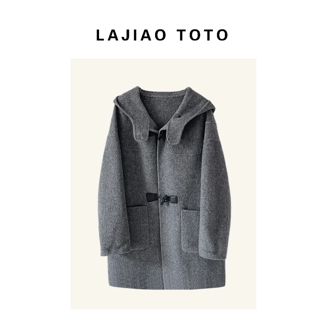 LAJIAO TOTO【深空暮云】轻奢时尚羊毛百搭休闲女士毛呢大衣#6201