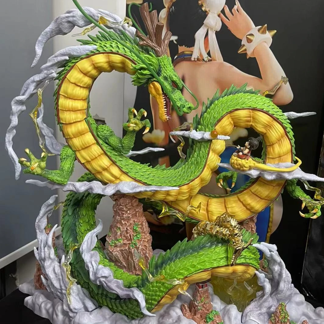 【现货】七龙珠 优质版神龙小悟空PVC静态1比1手办可发光