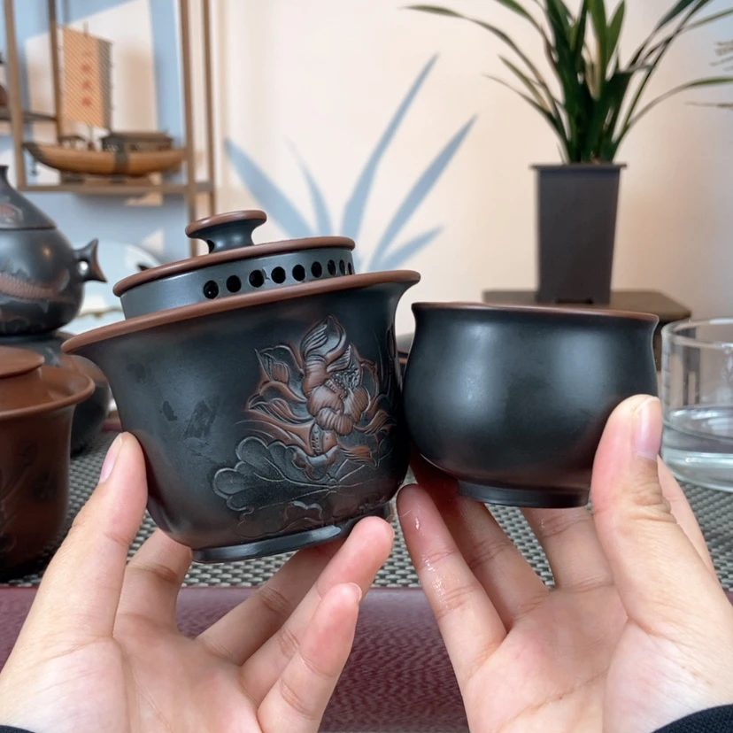 【闪购商品】陶瓷壶蹲****角一壶两杯