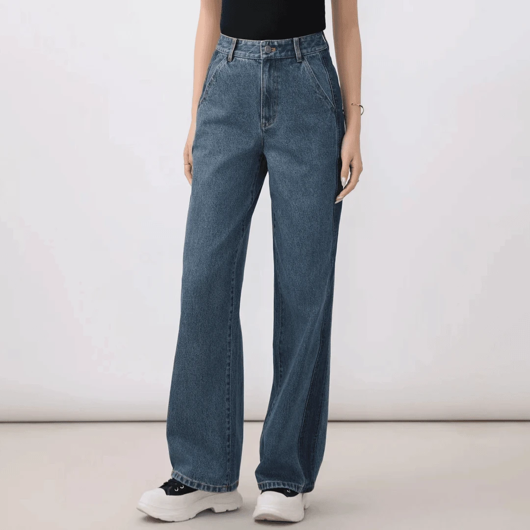 GIRDEAR/哥弟新款复古窄版直筒牛仔裤女时尚潮流显瘦百搭 1100496