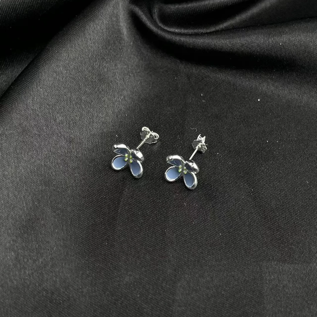 925银银制品 TT1226-421-72个性耳饰（一对/多样性发）Z